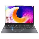 15.6 inch Laptop, Quad-Core Processor, 16GB RAM, 512GB SSD, IPS FHD (1920 x 1080) Display, Portable Computer for Students, Business, Casual Gaming, Everyday Use