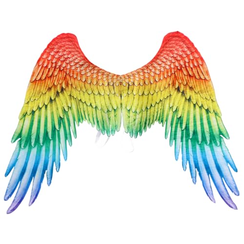 Aile d'ange cosplay arc-en-ciel pour déguisement adulte de carnaval et fête