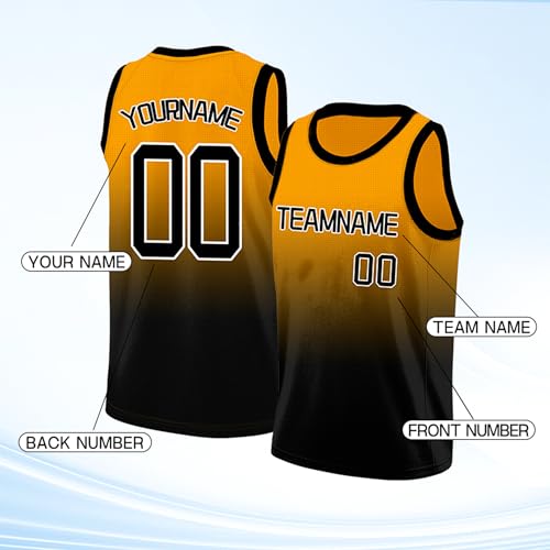 Image of Custom Basketball Jersey for Men - Personalized Name & Number, Embroidered or Printed, Athletic Shirt for Kids, Boys & Youth