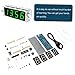 CORHAD Scm Led Digital Clock Kit with Microchip Components DIY Electronic Clock Assembly Green Color Easy to Use for All Skill Levels Safe Non-Toxic Materials
