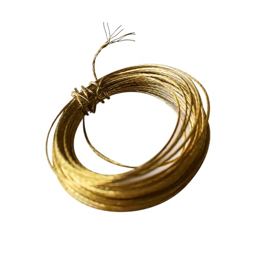 Image of 6 Meters 7 Strands Braided Bare Copper Wire Picture Hanging Brass Wire Heavy Duty Photo Hanging Cable Rope for Artwork