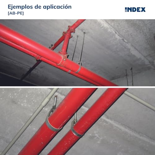 Abrazadera colgante pera ab-pe 115mm soporte tuberías fontanería techo 3
