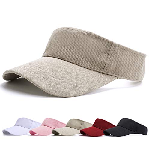 Unisex Visor Cap - Sandwich Tennis Golf Basecap,Einstellbar Schirmmütze Damen Sommerhut Kappe Baseball Cap Freizeit Sommer Unisex Herren (Khaki a) Cover