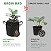 Lyincat 12-Pack 3 Gallon Grow Bags Heavy Duty Thickened Nonwoven Fabric Pots with Durable Handles