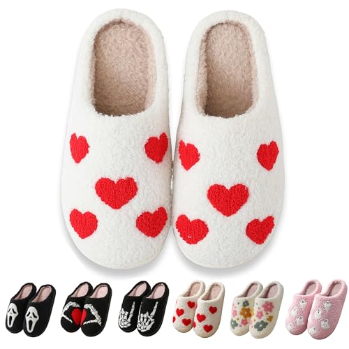 Image of Comfy Elastic Slippers for Women Men,Memory Foam Soft Plush House Slippers