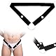 AMZII Keuschheitsgürtel für Herren,2-IN-1 Chastity Cage Gürtel Peniskäfig Fester Hilfsriemen,Keuschheitskäfig Herren Chastity Belt Verstellbarer Elastisch Anti-Fall Gürtel für Penis Cock Cage(2-IN-1)