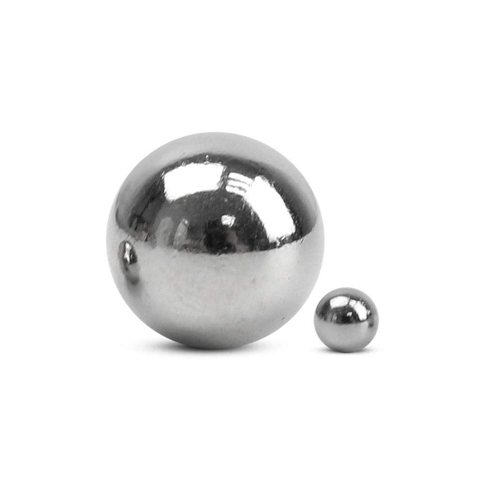 Rodamientos de Bolas, Bola de Acero Inoxidable 304, Bola Redonda sólida de precisión, Bola Grande de Acero Inoxidable de 20 m, 30 mm, 40 mm, 50 mm y 60 mm(18mm304 Material 10 Grains)
