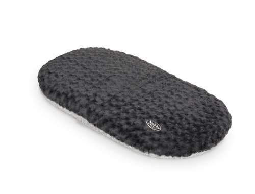 Nobby Kissen oval 'SEOLI' dunkelgrau / hellgrau L x B: 80 x 49 cm