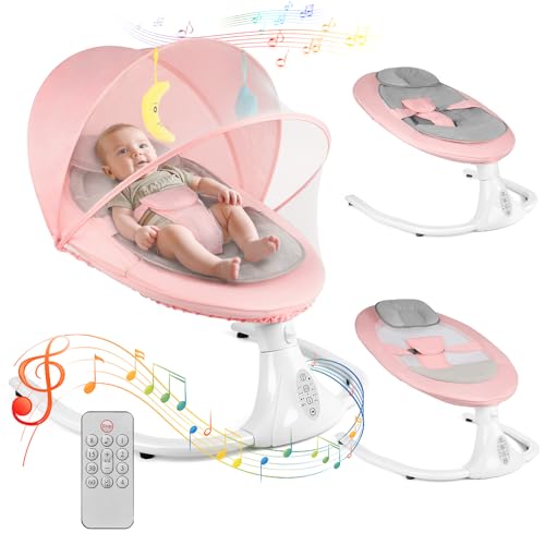 Electric Baby Swing Chair, Baby Bouncer Chair with Bluetooth Music