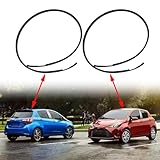 FZJDSD 7555152160 7555252140 Black Left & Right Roof Trim Molding Kit Compatible with Toyota Yaris Hatchback 2006-2016