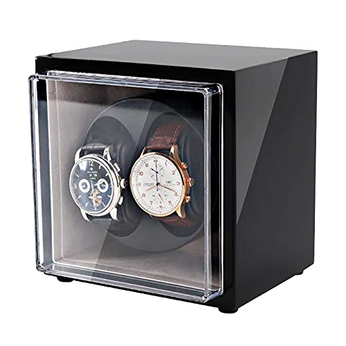 Boîte à enrouler pour 2 montres automatiques avec double alimentation