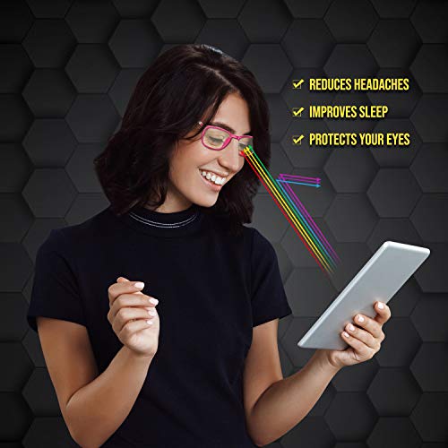 image for Optix 55 Blue Light Blocking Glasses Women & Men | Anti Eyestrain Head