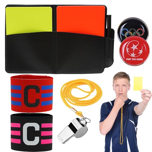 Fussball Schiedsrichter Set, Schiedsrichter Karten Rote Gelbe...