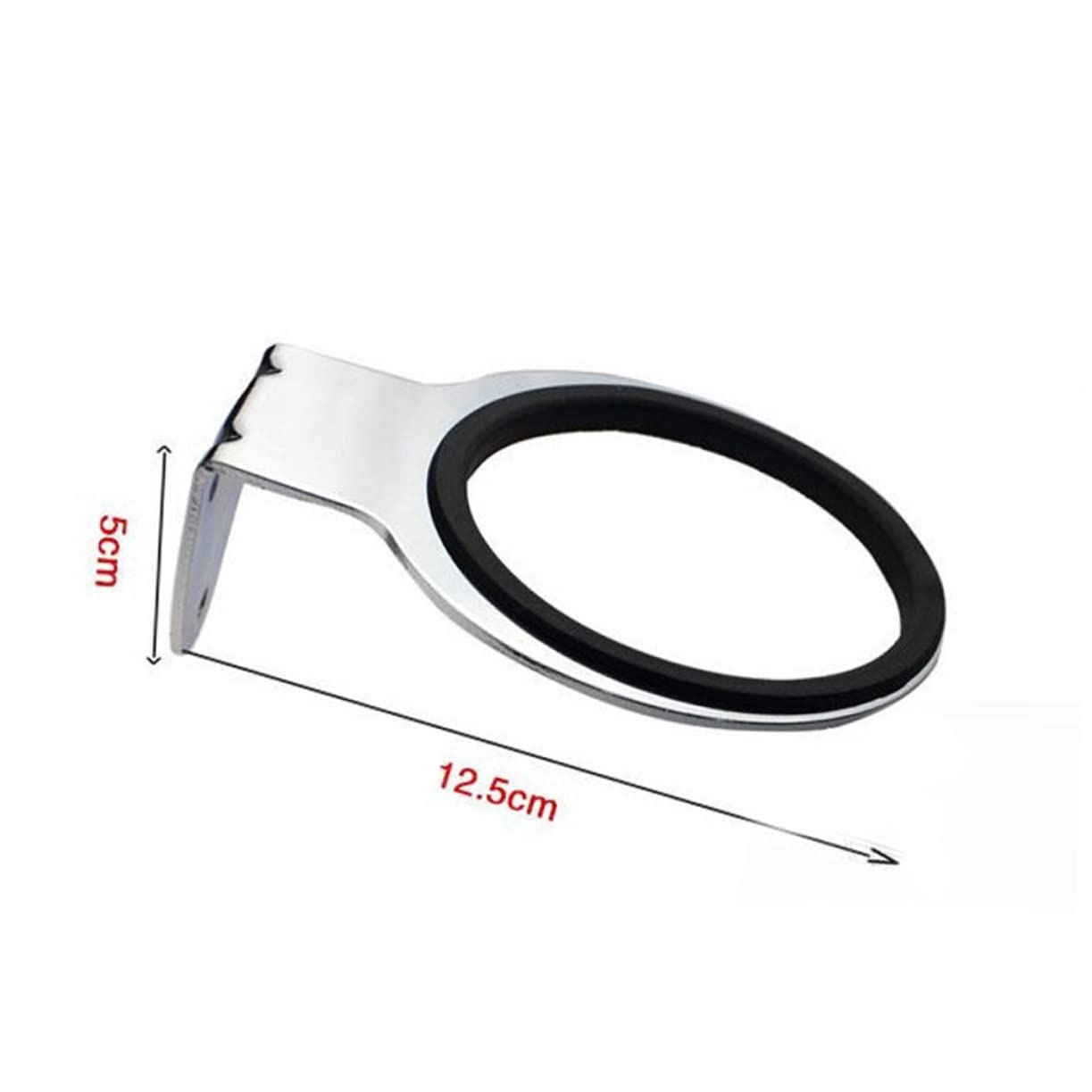 LIFKOME Wall Mounted Hair Dryer Rack Stainless Steel Organizer Shelf with Pad Durable Hair Dryer Storage Holder for Home and Hotel Bathroom Simple Design for Easy