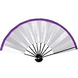[あですがた] 舞扇子 9寸5分 黒塗 銀もみ 天紫 両面同柄 131