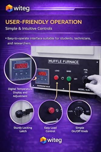 Image of Muffle Furnace For Lab |Digital Muffle Furnace for Collage, School Labs | Size 12 * 6 * 6 |