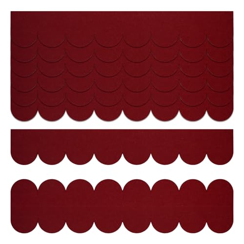 OMJMYY 32 STK Dachschindeln für Vogelhaus Dachschindeln Selbstklebend Mini Dachpappe Schindeln Dachpappe Wasserdicht für Vogelhaus Nistkasten Insektenhotel Hundehütte Kaninchenstall (Rotwein)