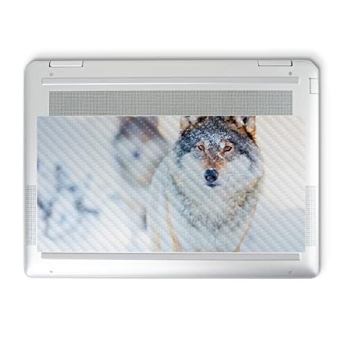 Image of MightySkins Carbon Fiber Skin Compatible with HP Spectre x360 14 inch (2022) Full Wrap Kit - Alpha Wolf | Protective, Durable Textured Carbon Fiber Finish | Easy to Apply | Made in The USA