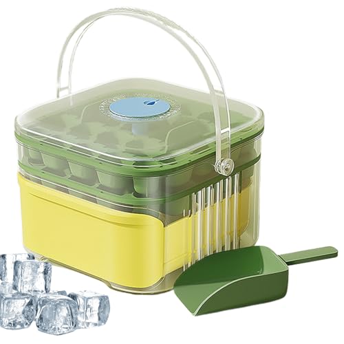 Dtaigou Cubiteras Para Hielo De Cóctel | Bandejas Para Cubitos De Hielo Con Tapa Para Congelador | Reutilizable De Gran Capacidad Para Café Cócteles Whisky Bebidas Frías Y Jugos