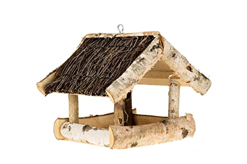 Vogelhaus wetterfest aus Holz, vogelfutterhaus, Futterhaus, Futterstation für Wildvögel, Vogelfutterhaus zum Stellen für den Garten, Balkon Cover