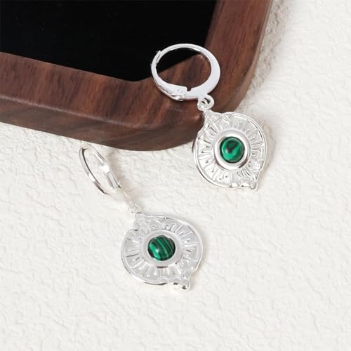 Natural Stone Sun/Fan Earrings - image 3