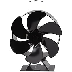 Ventilador Para Estufa De Leña De 6 Aspas,Ventilador Estufa Leña, Ventilador Chimenea Leña,Estufa De Leña Chollos Estufas De Leña Ventilador De Circulación De Aire Para Interior Del Hogar