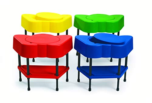 image for Angeles Toddler Sensory Table with Lid, Adjustable Height Sand & Water