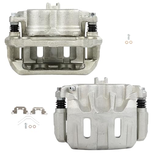 Image of SCITOO 19B6448 19B6449 Front Left & Right Disc Brake Calipers w /Bracket Fit For Honda For Odyssey 2011-2017, Double Pistons