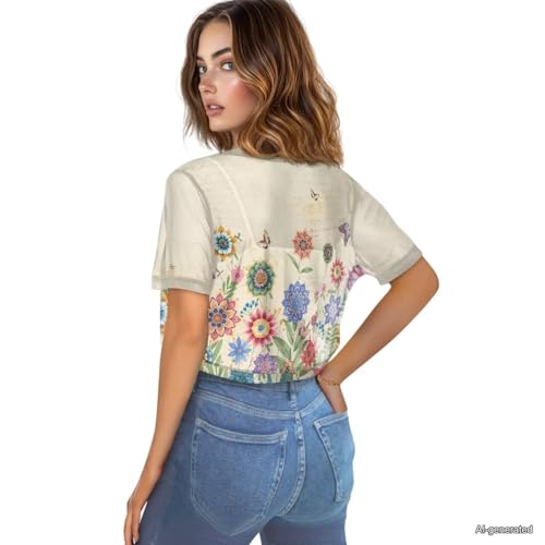 Image of Womens Short Sleeve Cardigans Lightweight Summer Cardigan Trendy Bolero Shrug Cute Floral Cardigan Sheer Bolero