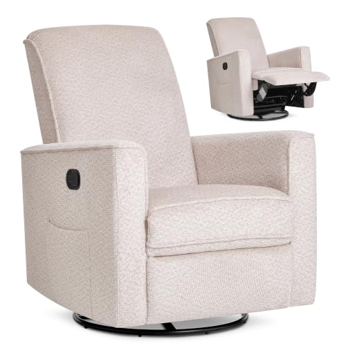 Image of Evolur Raleigh Plus Nursery Glider Recliner, GREENGUARD Gold, Ballet Pink