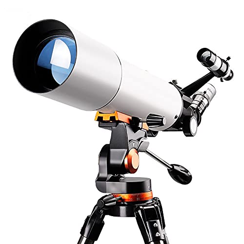 Telescopes for Kids Beginners 80mm Astronomy Refractor Telescope with Adjustable Tripod Portable Scope for Adult Childre