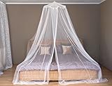 BERGER Großes Moskitonetz Bett für Doppelbett, Einzelbett, Betthimmel, Mückennetz Feinmaschiges...