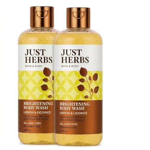 Image of Just Herbs Vitamin C Brightening Body Wash with Lime and Liquorice for Men & Women
