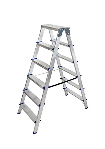 Arcama TD06 Escalera tijera, 6 x 2 peldaños