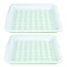 UPKOCH 2Pcs Plateau de Fruits Double Couche Plateaux en Plastique Rectangulaires Servant des Plateaux (Vert)