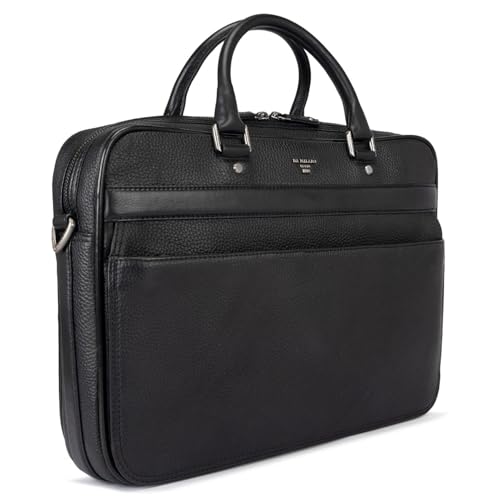 Image of Da Milano Leather Laptop Bag for Men & for Women - Fits Up To 15 inch Laptop (6166A)