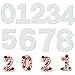 9 Piezas Molde Numeros para Tarta, Molde para Tarta de Número para Aniversario, Fiestas,Number Cake Mould 0-9 (12 Inch)