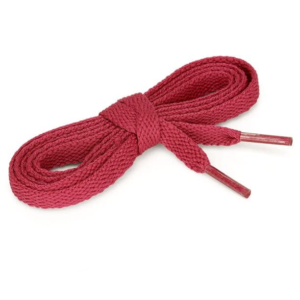 Image of 2 PAIRS Flat Shoe laces 48 Inches Wide Shoelaces for Athletic Running Sneakers Sports Shoes Boot Laces Strings (2 Pairs)