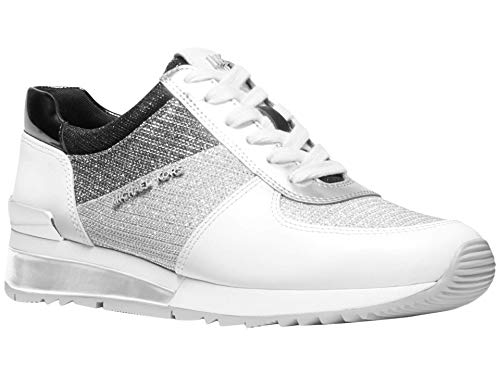 Michael Michael Kors Allie Wrap Trainer Silver 6 M