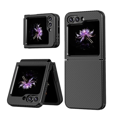 Taneny for Samsung Galaxy Z Flip 7 FE/Galaxy Z Flip 6 Case with Hinge Protection, Shockproof Drop Proof Full Body Protective Slim Cover Protective Case for Galaxy Z Flip7 FE/Z Flip6 (Black)
