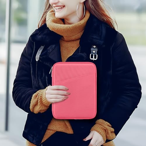 Image of Dadanism 8-9 Inch Tablet Sleeve Bag Carrying Case for iPad mini 7th /6th 8.3 inch, iPad mini 7.9 inch, Galaxy Tab A7 Lite /A9 8.7 inch, Remarkable Paper Pro Move 7.3 inch 2025, Tab M8 8 inch, Tab M9 9 inch, Watermelon Pink