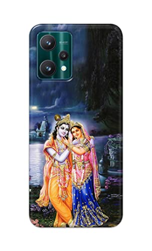 Image of Printed Hard Back Cover Case for Realme 9 Pro 5G Back Cover (Radha Krishna) -1803