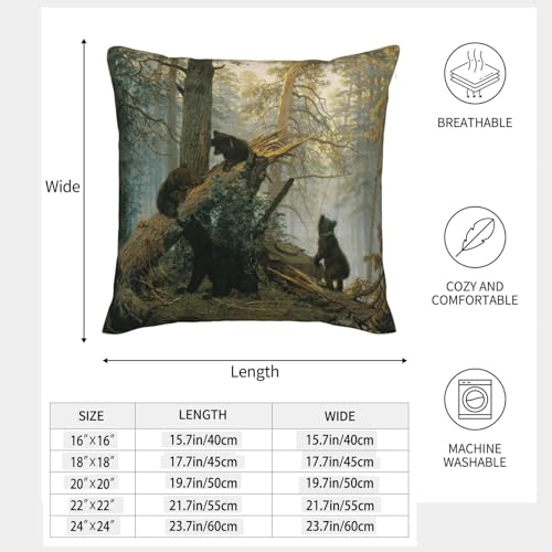 Housse de coussin ours noir pour relooker un canape fatigue facilement