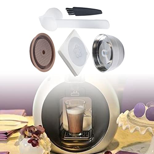 F Fityle Juego de cápsulas de café Espresso recargables, cafetera, accesorios para máquina de café, Estilo f - Imagen 4