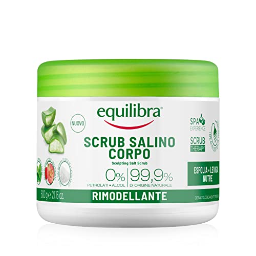 Equilibra Cuidado Corporal, Exfoliante Corporal a Base de Aloe Vera, Suaviza y Nutre la Piel, Mezcla...
