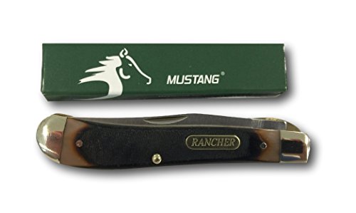 Fury Mustang PRO Rancher Razor Edge Folding Pocket Knife with POM Handle, 3.75-Inch - Thumbnail 2