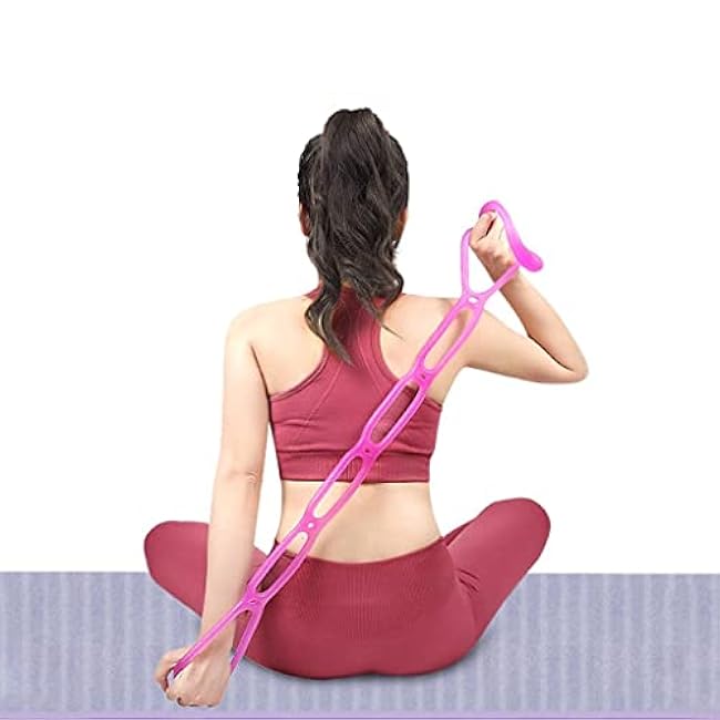 7 Ring Stretch Resistance Exercise Band, Miracle Miles Band, Yoga Stretching, Arm, Shoulders Foot, Leg Fitness Home Gym Physical Therapy Band