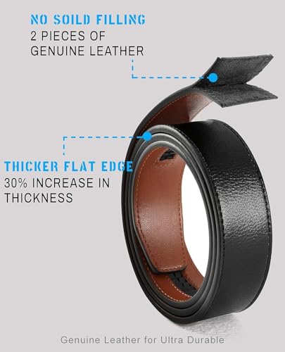 Classic 35 mm Ratchet Genuine Leather Belt Men Casual Accessories Every Occasion3