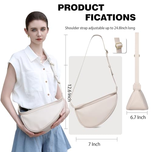 Crossbody Bags for Women, Vegan Leather Trendy Hobo Sling Crossbody Bag with Adjustable Shoulder Strap2