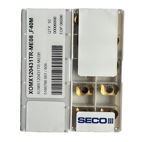 Lames en carbure F40M XOMX120431TR-ME08 pour le fraisage industriel de précision